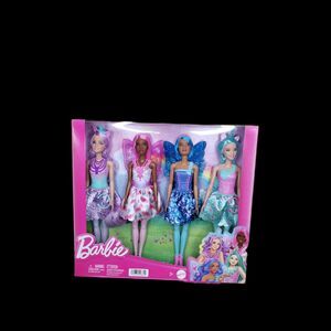 Barbie Fairytale Multipack Barbie Set of 4 Dolls NIB Christmas Birthday Pre…